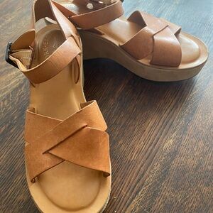 Kork-Ease Ava Leather Platform Sandal